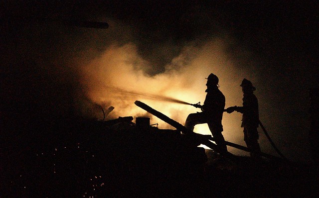 Barn fire 4/18/05